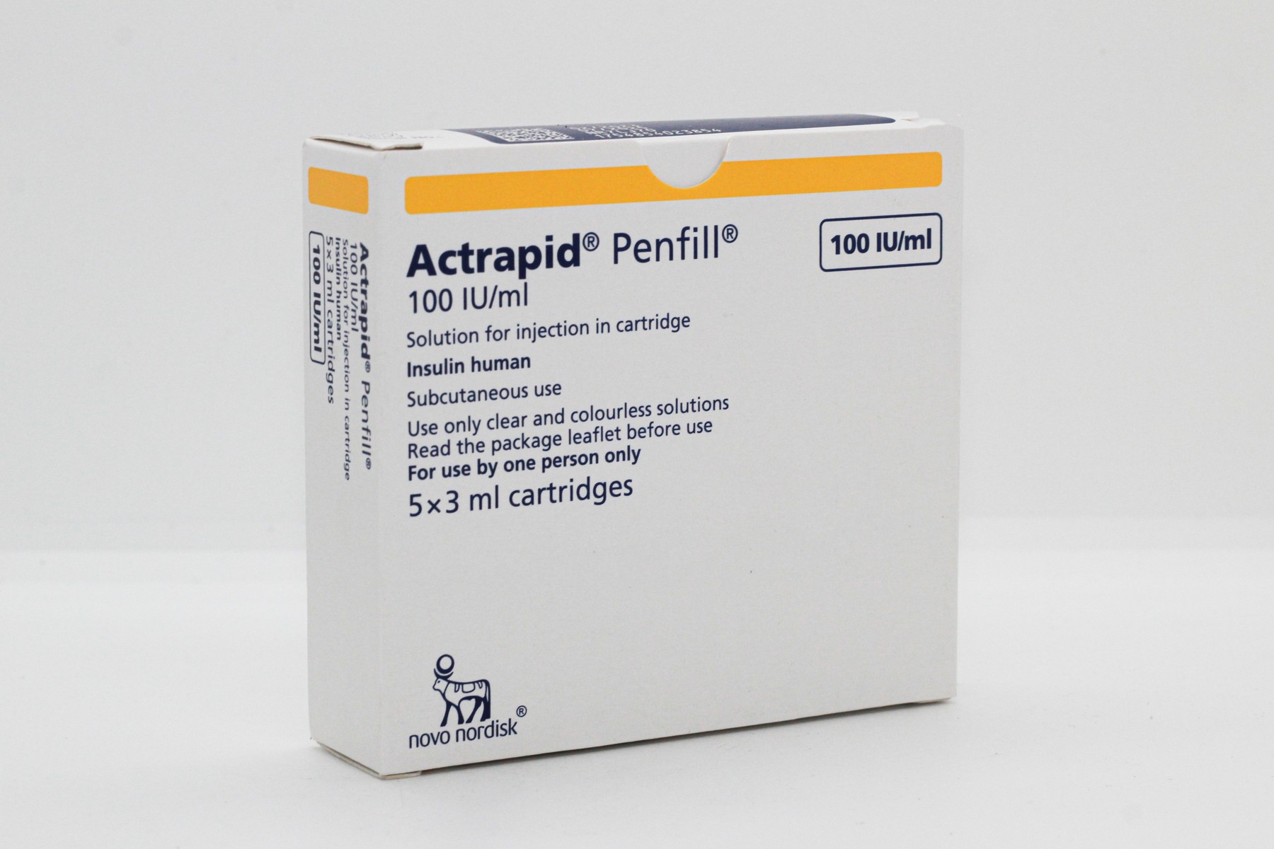 اكترابيد انسولين اتش ام 100 وحدة دولية/مل 5*3 بنفل