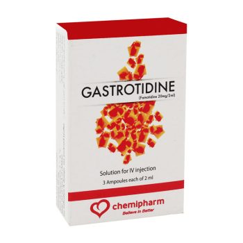 جاستروتيدين 20 مجم/2 مل 3 أمبولات Gastrotidine Famotidine من Chemipharm