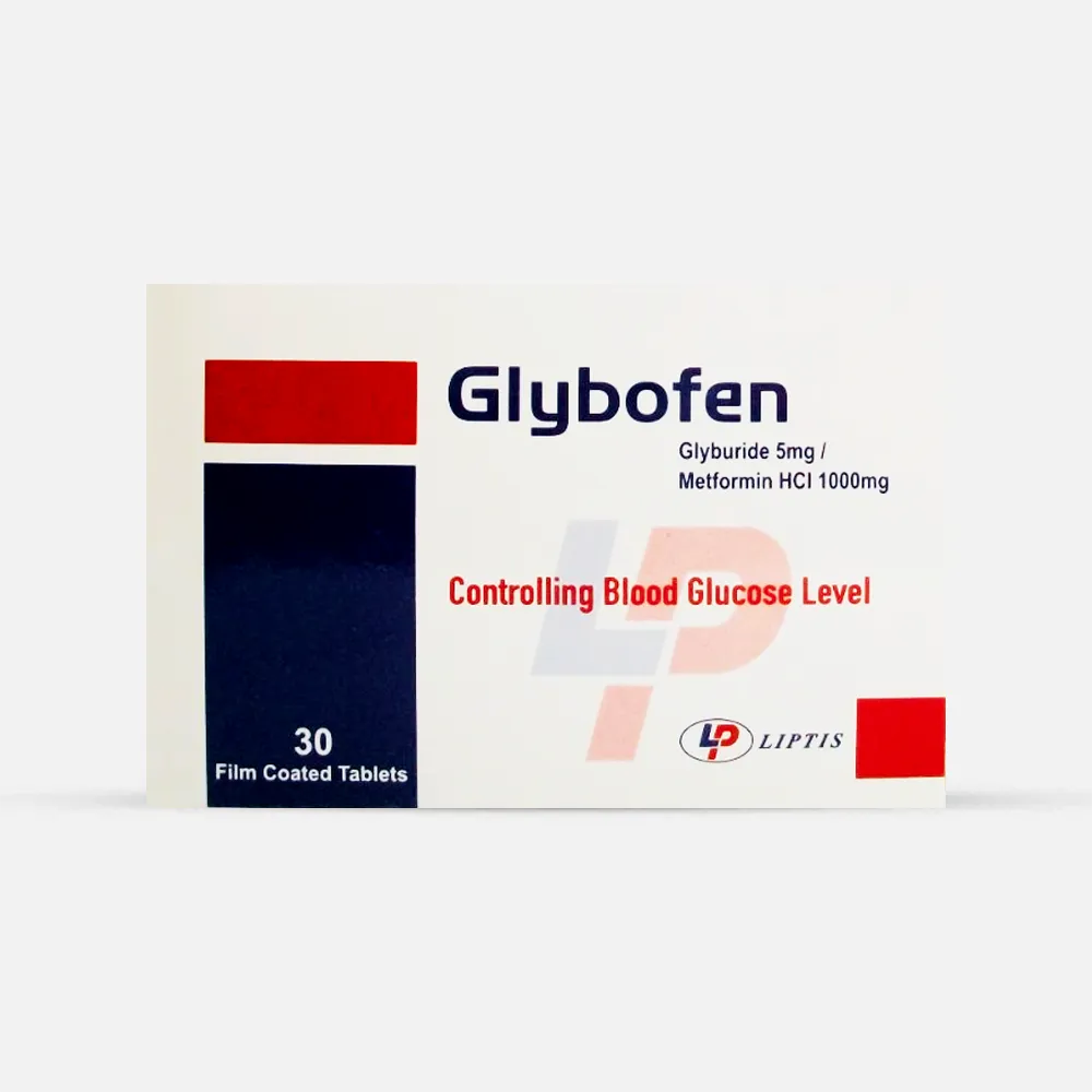 جليبوفين 5/1000 مجم 30 قرص Glybofen 5/1000mg 30 f.c.tabs جليبوفين 5/1000 مجم