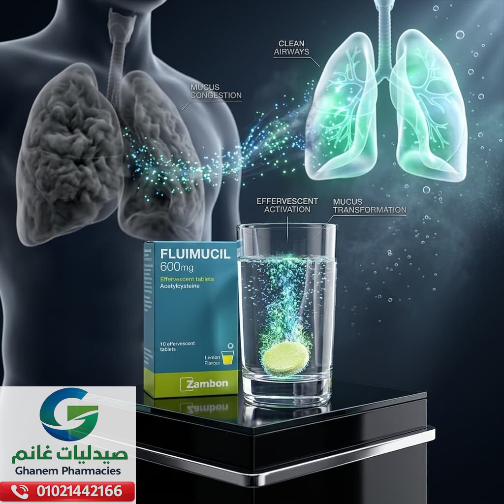 فلوموسيل 600 مجم 10 اقراص فوارة