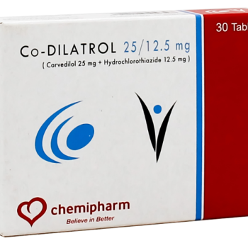 سعر كو ديلاترول 30 قرص Co-Dilatrol 25/12.5 mg