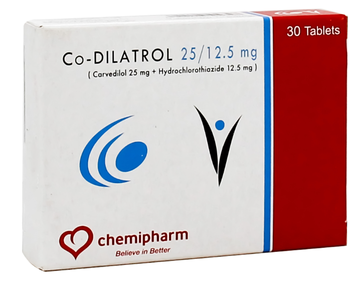 سعر كو ديلاترول 30 قرص | Co-Dilatrol 25/12.5 mg سعر كو ديلاترول 30 قرص Co-Dilatrol 25/12.5 mg