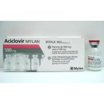 اسيكلوفير ميلان 500 مجم 5 فيال Aciclovir Mylan 500 mg