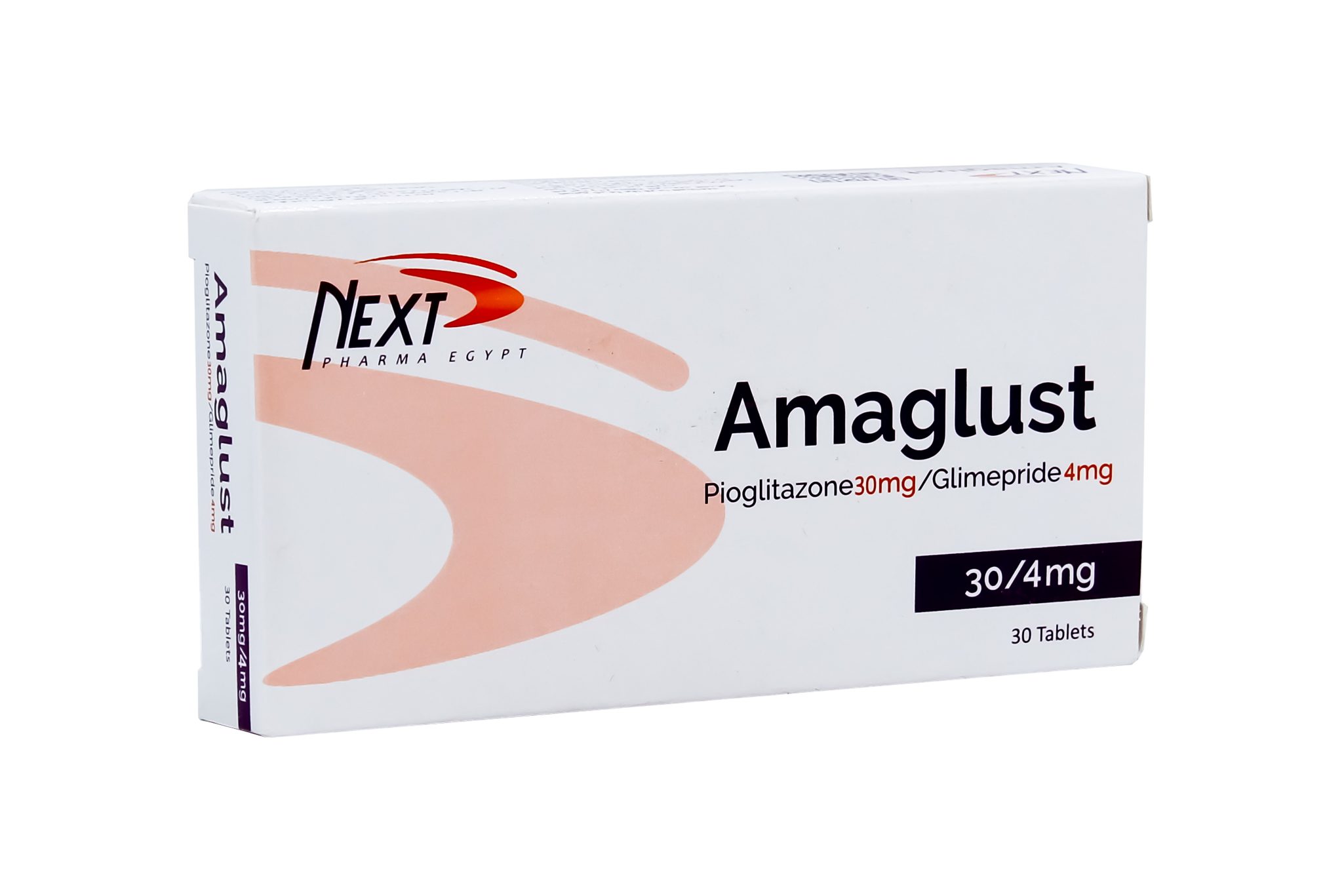 اماجلوست 30/4 مجم 30 قرص اماجلوست 30/4 مجم 30 قرص Amaglust Pioglitazone Glimepiride