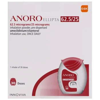 أنورو إليبتا 62.5/25 ميكروجرام 30 جرعة Anoro Ellipta في مصر
