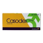 كازودكس بيكالوتاميد 50 مجم 28 قرص | Casodex 50 mg علبة كازودكس بيكالوتاميد 50 مجم 28 قرص من أسترازينيكا