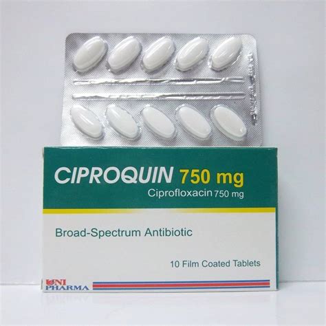 سيبروكين 750 مجم 10 أقراص سيبروكين 750 مجم 10 أقراص Ciproquin