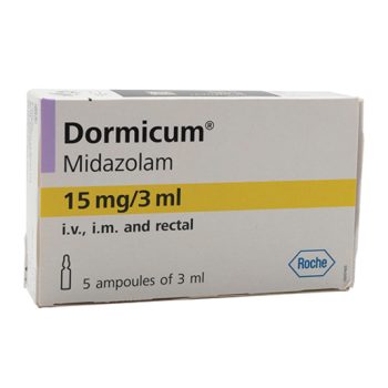 دورميكم 15 مجم/3 مل 5 أمبولات Dormicum Midazolam السعر في مصر