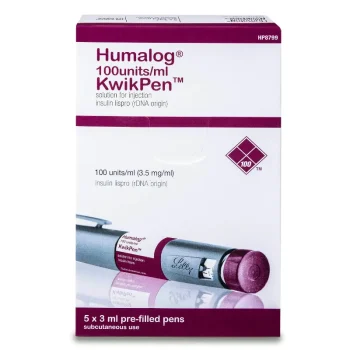 هومالوج كويك بن 100 وحدة مل 5 أقلام Humalog KwikPen Insulin Lispro