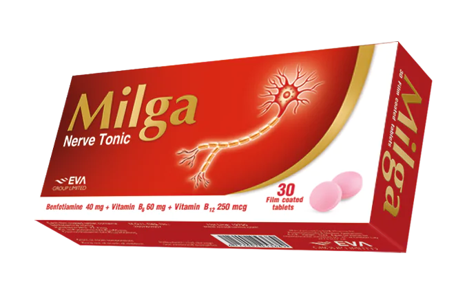 ميلجا 30 قرص ميلجا 30 قرص Milga فيتامين ب1 ب6 ب12 للأعصاب
