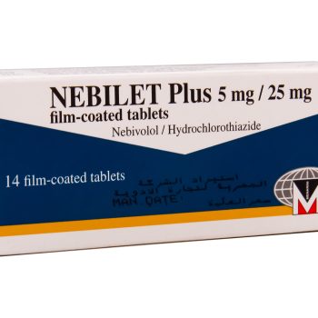 نيبيليت بلس 5/25 مجم 14 قرص Nebilet Plus Nebivolol Hydrochlorothiazide