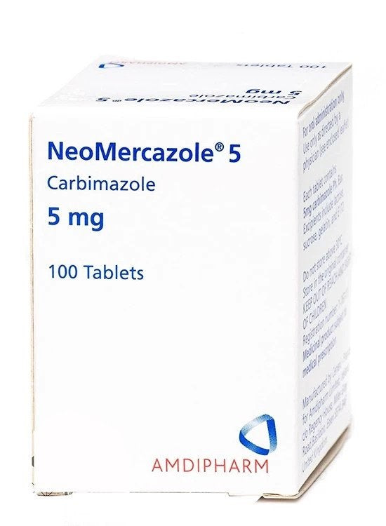 نيو ميركازول 5 مجم 100 قرص نيو ميركازول 5 مجم 100 قرص Neo Mercazole Carbimazole