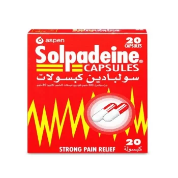 سولبادين كبسولات باراسيتامول وكودايين وكافيين 20 كبسولة