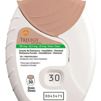 Trelegy Ellipta 100/62.5/25 جهاز الاستنشاق 30 جرعة لعلاج الصيانة التنفسية