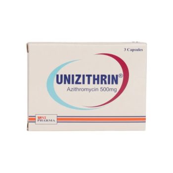 يونيزيثرين 500 مجم 3 كبسولات Unizithrin Azithromycin Unipharma