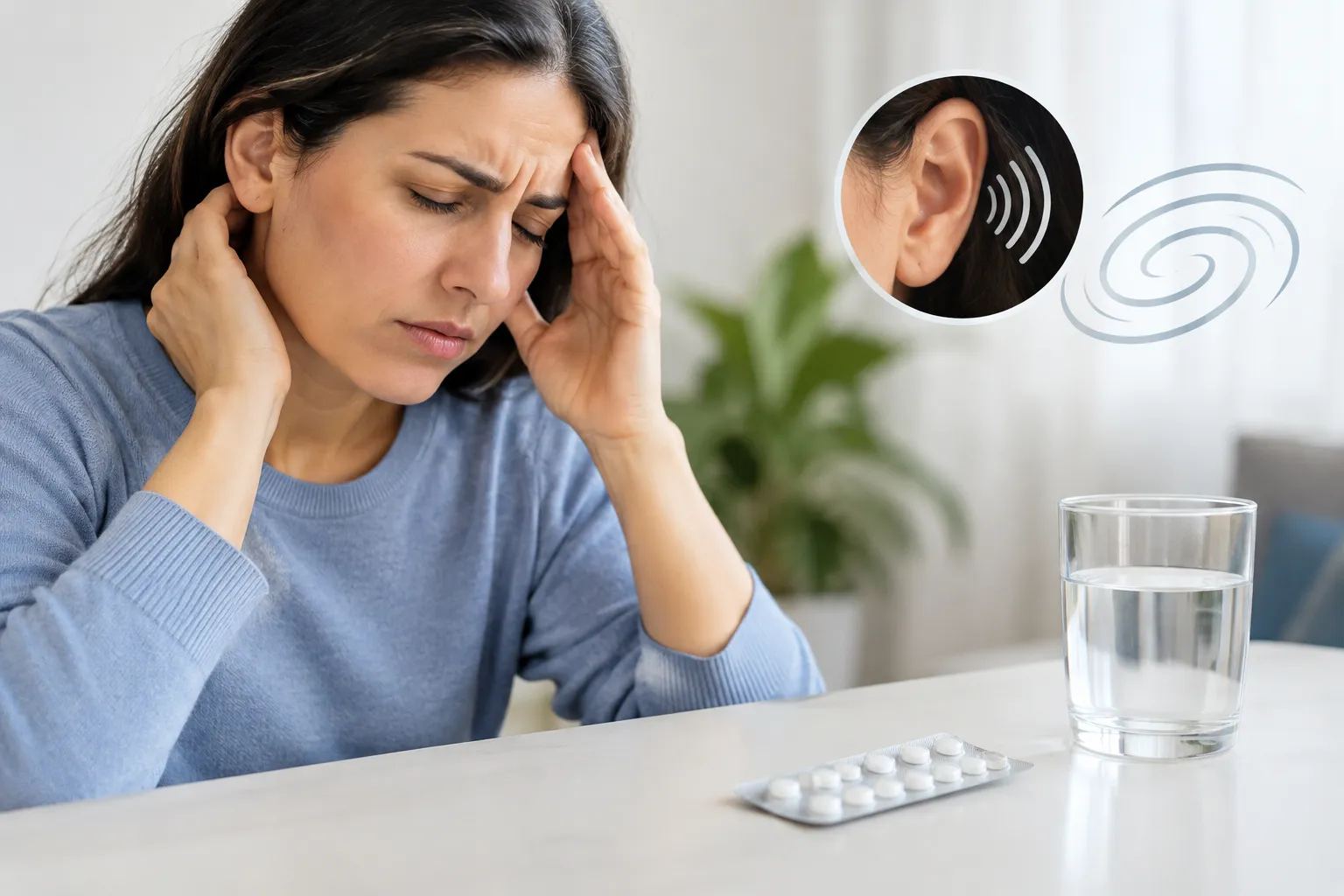 متى يصف الطبيب فيرسيرك 16 للدوخة وطنين الأذن؟