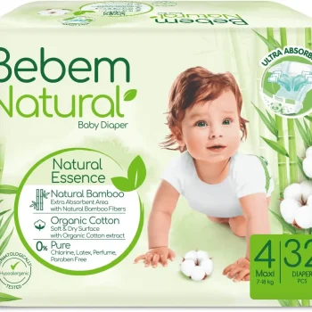 Bebem Natural Maxi Size 4 – 32 حفاضة