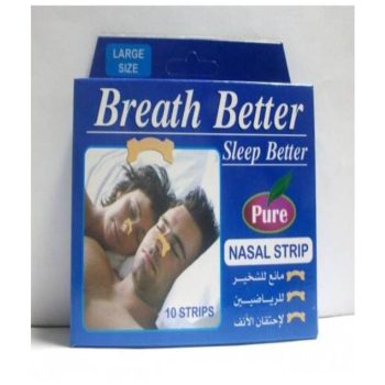 Breathe Better Nasal Strips L 10 شرائط