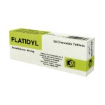 علبة فلاتيديل سيميثيكون 40 مجم 30 قرصًا للمضغ Flatidyl