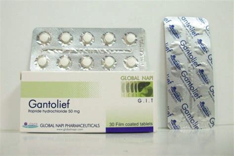 جانتوليف Gantolief 50 مجم 30 قرص Itopride جانتوليف Gantolief 50 مجم 30 قرص Itopride