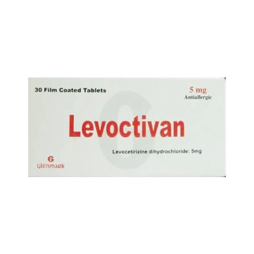 ليفوكتيفان Levoctivan 5 مجم 30 قرص ليفوسيتريزين من جلينمارك ليفوكتيفان Levoctivan 5 مجم 30 قرص ليفوسيتريزين من جلينمارك