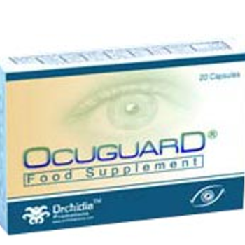 أوكيوجارد Ocuguard 20 Capsules من شركة أوركيديا – صورة العبوة القديمة 20 كبسولة