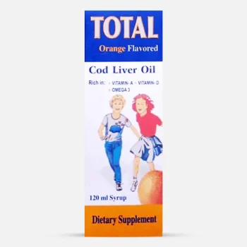 توتال بطعم البرتقال 120 مل شراب Cod Liver Oil